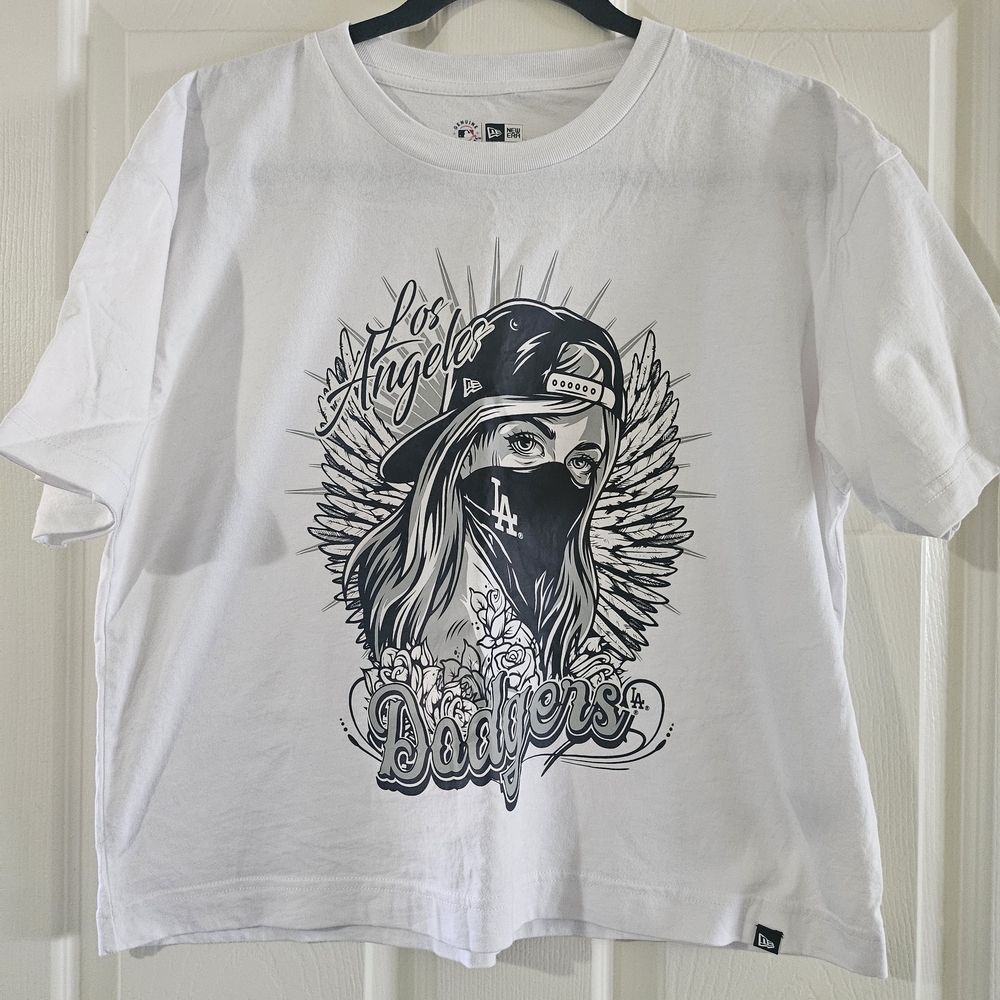 LA DODGERS White Graphic T-Shirt